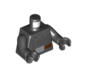 LEGO Schwarz rot Skull Torso (973 / 76382)