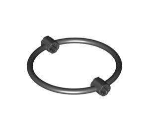 LEGO Black Ring 7 x 7 with Axle Connectors (79851)