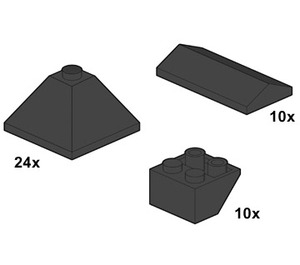 LEGO Black Roof Tiles Set 10053