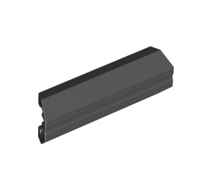 LEGO Black Rubber Bumper 2 x 6 with Angled Ends (48203)