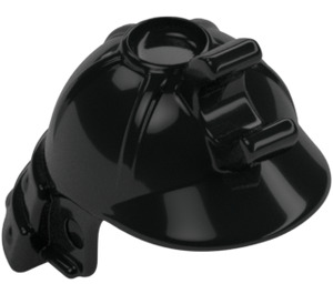 LEGO Negro Samurai Casco con Clip y Largo Visera (65037 / 98128)