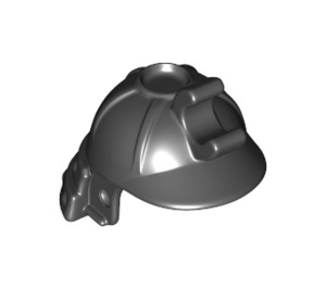LEGO Black Samurai Helmet with Clip and Long Visor (65037 / 98128)