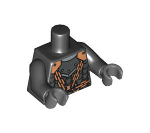 LEGO Schwarz Scale Armor Torso mit Copper Chains (76382 / 88585)