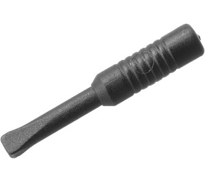 LEGO Black Screwdriver with 6 Rib Handle