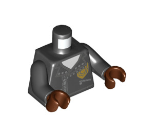 LEGO Black Scribble Cop Minifig Torso (973 / 76382)