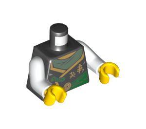 LEGO Czarny Sensei Garmadon Minifigurka Tułów (973 / 76382)