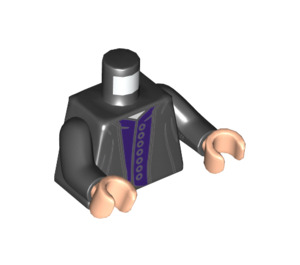LEGO Noir Severus Snape Minifig Torse (973 / 76382)