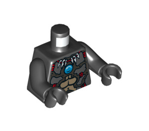 LEGO Schwarz Shadowind Minifigur Torso (973 / 76382)