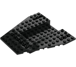 LEGO Schwarz Ship Vorderseite 12 x 12 x 1 1/3 (43979)