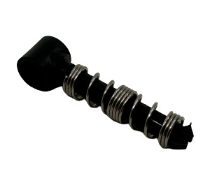 LEGO Black Shock Absorber Piston Rod with Hard Spring