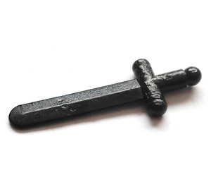 LEGO Black Shortsword Sword (Rigid ABS Plastic)