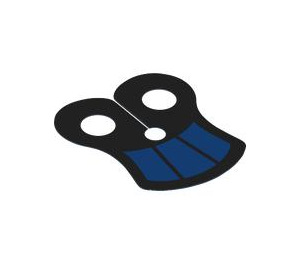 LEGO Black Shoulder Cape Pauldron with Dark Blue Sections (85915 / 105044)