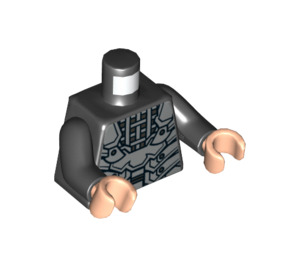 LEGO Černá Shredder Minifigurka Trup (973 / 76382)