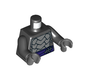 LEGO Schwarz Shredder mit Armour und Dark Purple Mantle Minifig Torso (973 / 76382)