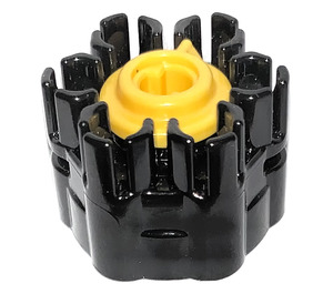 LEGO Schwarz Six Shooter Assembly mit Gelb Auslösen