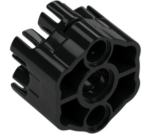 LEGO Black Six Shooter Housing (Angled Barrels) (18588)