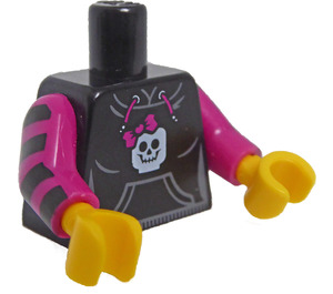 LEGO Black Skater Girl Torso (973 / 88585)