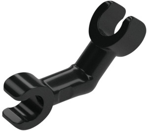 LEGO Zwart Skelet Arm met Verticaal Hand (26158 / 33449)