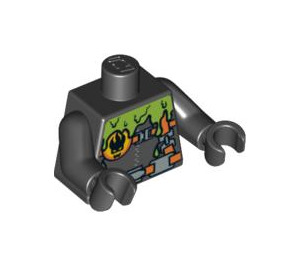 LEGO Schwarz Slime Gesicht Torso (973 / 76382)