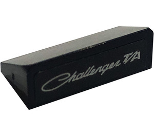 LEGO Black Slope 1 x 2 (31°) with 'Challenger T/A' Sticker (85984)
