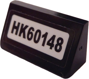 LEGO Nero Pendenza 1 x 2 (31°) con "HK60148" Adesivo (85984)