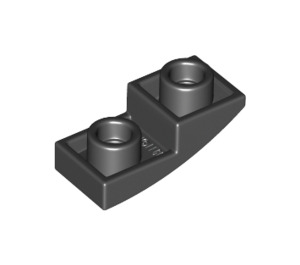 LEGO Black Slope 1 x 2 Curved Inverted (24201)