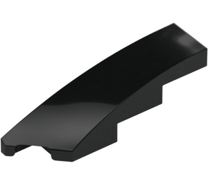 LEGO Black Slope 1 x 4 Angled Left (5415)