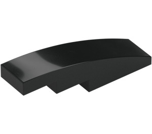 LEGO Black Slope 1 x 4 Curved (11153 / 61678)