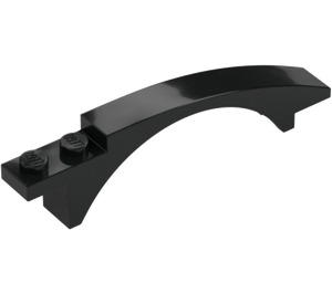 LEGO Black Slope 1 x 8 x 1.6 Curved with Arch (50967)