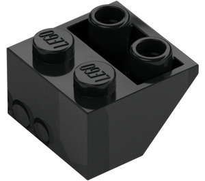 LEGO Negro Con pendiente 2 x 2 (45°) Invertido con espaciador de tubo hueco debajo (76959)