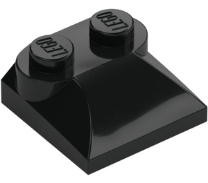 LEGO Black Slope 2 x 2 Curved with Curved End (47457)