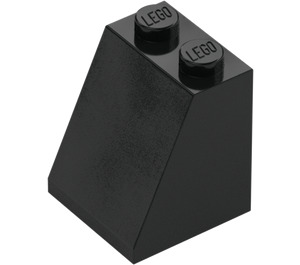 LEGO Black Slope 2 x 2 x 2 (65°) with Bottom Tube (3678)