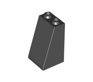 LEGO Black Slope 2 x 2 x 3 (75°) Hollow Studs, Rough Surface (3684 / 30499)