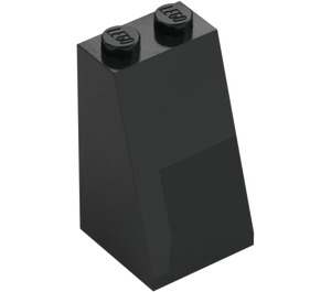 LEGO Negro Con pendiente 2 x 2 x 3 (75°) (Espigas sólidas) (98560)