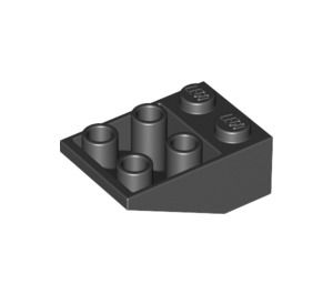 LEGO Black Slope 2 x 3 (25°) Inverted without Connections between Studs (3747)