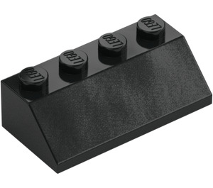 LEGO Black Slope 2 x 4 (45°) with Smooth Surface (3037)