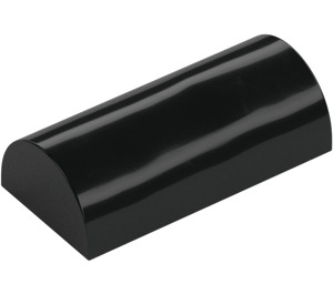 LEGO Black Slope 2 x 4 Curved with Groove (6192 / 30337)