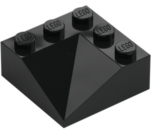 LEGO Černá Sklon 3 x 3 (25°) Dvojité Concave (99301)