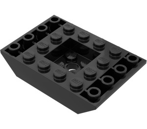 LEGO Zwart Helling 4 x 6 (45°) Dubbele Omgekeerd (30183)