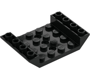 LEGO Black Slope 4 x 6 (45°) Double Inverted with Open Center with 3 Holes (30283 / 60219)