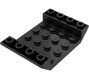 LEGO Black Slope 4 x 6 (45°) Double Inverted with Open Center without Holes (30283 / 60219)