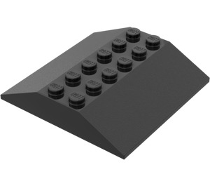 LEGO Black Slope 6 x 6 (25°) Double (4509)