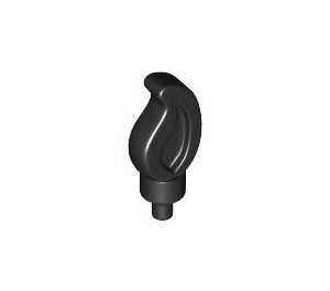 LEGO Black Small Flame with Pin (37775)