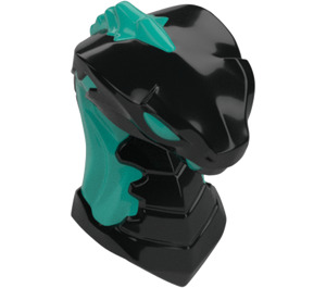 LEGO Noir Tête de Serpent avec Turquoise Foncé (49588)