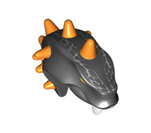 레고 검은색 뱀 머리 ~와 함께 주황색 어느 한 쪽 (11721)