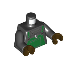 LEGO Black Snake Rattler Minifig Torso (973 / 76382)