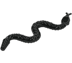 LEGO Nero Serpente con Texture (30115)