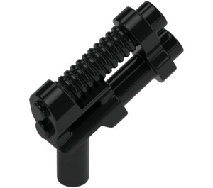 LEGO Black Space Gun with Ribbed Barrel (6018 / 95199)