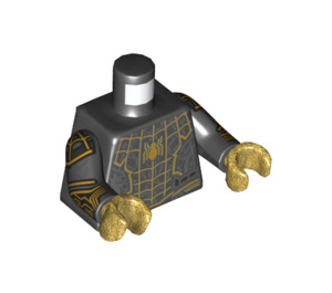 LEGO Black Spider-Man with Black and Gold Suit Minifig Torso (973 / 76382)