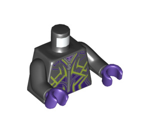 LEGO Black Spindrax Minifig Torso (973 / 76382)